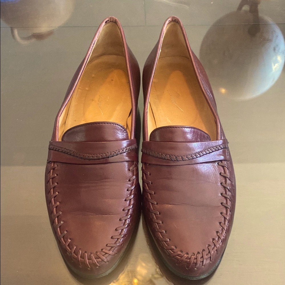 BILL BLASS Vintage VTG Leather Slip On Mens Loafer sz 7.5 D